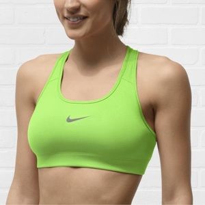 EUC Nike DRI-FIT Neon Sports Bra Reflective Swoosh (Women’s Size Small)